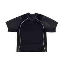 Maillot en maille tricotée surdimensionné pour homme, design imprimé personnalisé, streetwear, 100% polyester, couleurs personnalisées, col côtelé personnalisé