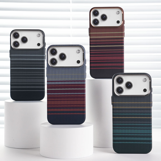 Ultra-Thin Matte Hard PC Phone Cover with Carbon Fiber Texture for Kevlar Magnetic Case Featuring a Skin Feeling Camera