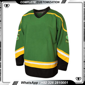 Venta al por mayor personalizado uniforme de hockey equipo sublimación deporte hombres camiseta de hockey sobre hielo - Product Image 2