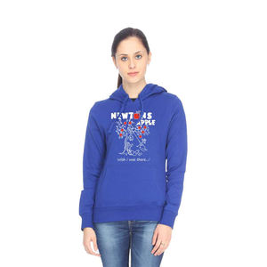 2025 Ladies Hoodies in Blue Color With Custom Design Embroidery Fashion Wear Girls Sweatshirts for Adults - Product Image 1