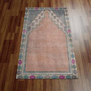 Tapis imprimé à motifs vintage - Tapis de prière floral, design turc de luxe, tapis doux non tissé - Product Image 1