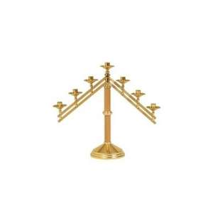 Bougeoir décoratif en laiton pour autel d'église de Noël et éclairage de prière fait à la main - Product Image 5