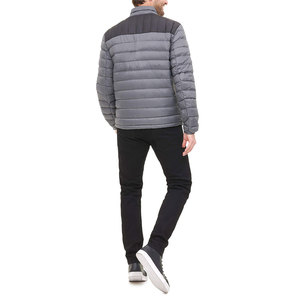 Chaqueta acolchada estampada OEM para hombre, chaqueta de invierno informal con logotipo personalizado para hombre con bolsillos - Product Image 3