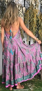 Bền Thoáng Khí Của Phụ Nữ Ăn Mặc Thời Trang Cổ Điển Mặc Giản Dị In Cotton Lụa Sari Dệt Hàng May Mặc Cho Phụ Nữ - Product Image 4