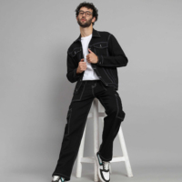 Ensemble en denim respirant essentiel pour homme Activuswear, jeans et vestes décontractés d'hiver, 100% coton, couleurs personnalisées de haute qualité
