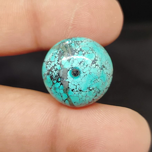 Turquesa Tibetana 100% Natural, Precio al por Mayor, Lote de Cabujes de Turquesa Tibetana Hechos a Mano para la Fabricación de Joyas - Product Image 3