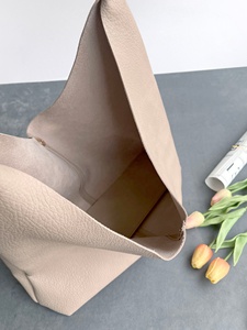 Grand sac à main de tous les jours pour femmes marron Hobo sac à main souple avec fermeture ouverte sac à bandoulière et fermeture éclair fourre-tout LHB-0029B fait à la main - Product Image 3