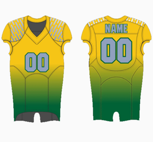 Por encargo transpirable de talla grande de manga corta Rugby Union fútbol americano uniforme de fútbol Jersey Spandex/poliéster - Product Image 3