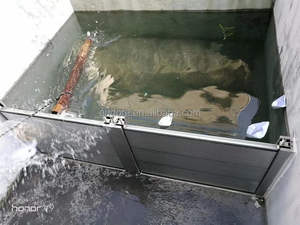 Barriera di alluminio staccabile di prevenzione delle inondazioni per la casa esterno seminterrato Patio Garage negozio ingresso-acqua di sicurezza per i proprietari di case - Product Image 6