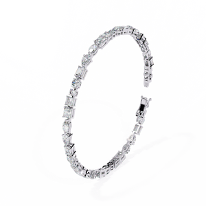 Fabulous 18K <b>Gold</b> Lab Grown Diamond Bracelet & <b>Bangle</b> - Product Image 6