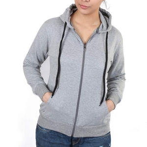 เสื้อฮู้ดดี้โอเวอร์ไซส์สำหรับผู้หญิง สไตล์ลำลอง สีพื้น มีฮู้ด แฟชั่น สามารถสกรีนโลโก้ได้ เนื้อผ้าฟลีซหนานุ่ม - Product Image 4