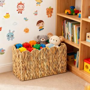 Panier organisateur en jacinthe d'eau, porte-brochures tissé, accessoires de bureau - Product Image 6