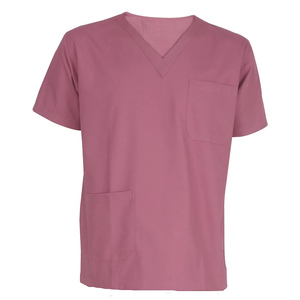 Uniformes médicos elegantes con logotipo personalizado para hombres, camisetas suaves elásticas y joggers, cómodo conjunto de exfoliación hospitalaria para enfermeras - Product Image 5