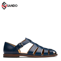 Benutzer definierte Sommers andalen Herren Leder Gladiator Sandalen mit benutzer definierten Logo Herren Sandalen Metalls chn allen