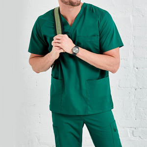 Uniforme de Enfermería para Hombre, Fabricante de Uniformes Médicos con Múltiples Bolsillos y Cuello en V, Conjuntos de Uniformes para Enfermeros y Doctores - Product Image 5