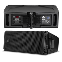 Système de sonorisation professionnel, enceinte active Line Array à double haut-parleur de 10 pouces, 2 voies, bi-amplifiée, double haut-parleur de graves de 10 pouces (haute puissance)