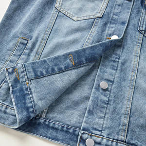 Nuevo Chaleco Vaquero de Moda para Mujer, Ropa de Abrigo de Invierno con Bolsillos, Transpirable, Color Sólido, Teñido Liso - Product Image 5