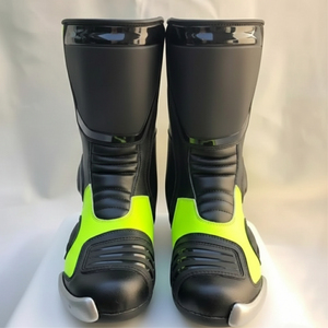 Chaussures décontractées mi-mollet confortables et élégantes en cuir pleine fleur imperméable avec embout en acier pour moto et sports de plein air - Product Image 2