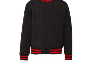 Wholesale Custom Printed Oversized Canvas Breathable <b>Vintage</b> Stand Collar Men's Winter <b>Varsity</b> <b>Jacket</b> 2026 - Product Image 1