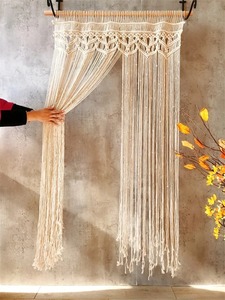 Handmade Macrame <b>Curtain</b> <b>Panel</b> Stylish Boho Home Decor Accent for Doorway Windows Wall Partition and Interior Styling - Product Image 3