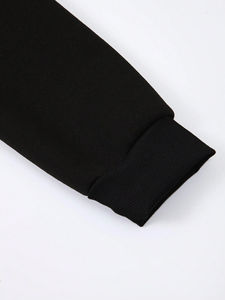 Sudadera con capucha de algodón 100% para hombre, forro polar térmico con estampado de logotipo personalizado, cómoda para la temporada de invierno - Product Image 5