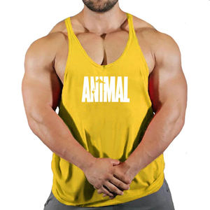 Camiseta sin mangas de gimnasio Muscle Fit para hombre, chaleco de entrenamiento de culturismo, camiseta sin mangas, Camiseta deportiva de algodón para entrenamiento físico - Product Image 6