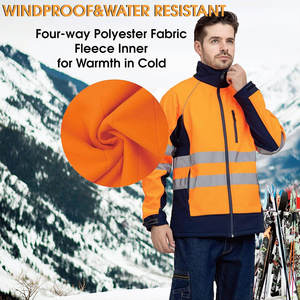 Haute qualité hommes vêtements de travail sécurité haute visibilité veste réfléchissante vêtements d'hiver en gros sécurité travail Construction veste extérieure - Product Image 4