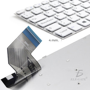 Tastiera Wireless USB Compatibile per Vaio Svf142, Plug & Play, Senza Retroilluminazione, Funzionamento a Membrana, Supporto Inglese e Spagnolo - Product Image 2