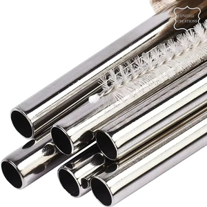 Luxury Stainless Steel Tumbler with Straight and Bent Reusable <b>Metal</b> <b>Straws</b> Boxed Set for Premium Drinking Experience - Product Image 5