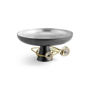 Cuenco decorativo metálico moderno para mesa de comedor centro de mesa hecho a mano de lujo Decoración de mesa con acento para el hogar - Product Image 5