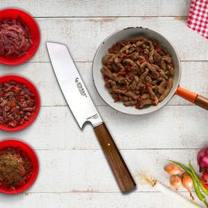 Cuchillos De Chef De Cocina De Acero Inoxidable Con mango De Madera Gran Oferta De Alta Calidad Cuchillo Profesional - Product Image 4