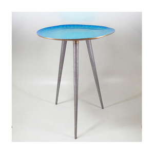 2025 Diseñador de mesa de centro de metal martillado Colección Sofisticado Hotel & Hospitality Lounge Furniture Set - Product Image 2