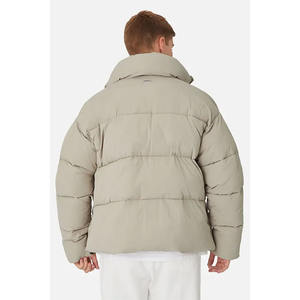 Chaqueta acolchada de poliéster y algodón 100% para hombre, nuevo estilo, ultraligero, ropa de invierno de calle alta, cuello levantado con capucha, bombardero acogedor - Product Image 3