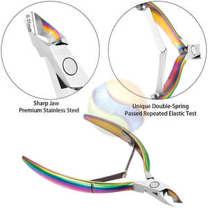 Pousse-cuticules professionnel en acier inoxydable double extrémité de qualité supérieure, outil de beauté avec logo personnalisé - Product Image 6