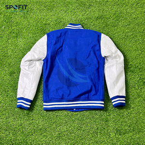 Vêtements de mode en laine légère pour hommes Veste universitaire à manches en cuir pur Veste Letterman personnalisée pour hommes Meilleure vente Vestes pour hommes - Product Image 5