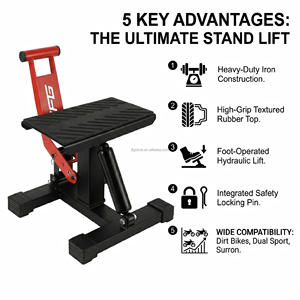 Soporte de Elevación Universal JFG de Acero Inoxidable <span class=keywords><strong>para</strong></span> Motocicleta con Pedal Hidráulico, Gato de Reparación de <span class=keywords><strong>Moto</strong></span>, Taburete de Mantenimiento <span class=keywords><strong>para</strong></span> Garaje - Product Image 6