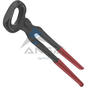 Pinza de pezuña de vinilo de 14 "Herramienta de herrador de acero al carbono y cromo vanadio para caballos, agarre de vinilo duradero, afilado y resistente a la oxidación - Product Image 1