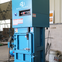 Presse à balles hydraulique verticale pour le recyclage des déchets, haute efficacité, semi-automatique, emballage automatique, solution compacte