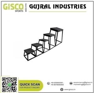 Fabriqué en tubes carrés durables en acier doux de 25mm Boîtes plyométriques Gisco pour un stockage et un transport faciles du fournisseur indien - Product Image 2