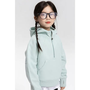 Sudadera con capucha de algodón 100% para niños 400gsm 330 Gym Fleece Heavyweight Sudadera de invierno con diseño de cadera - Product Image 6