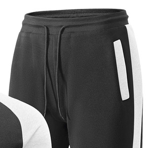 ชุดวอร์มลำลองผู้ชายไซส์ใหญ่สั่งทำพิเศษ ลายเรียบแบบใหม่สำหรับฤดูใบไม้ผลิ พร้อมโลโก้สั่งทำได้ ยูนิเซ็กซ์ ผ้าฝ้าย 100% - Product Image 3