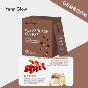 YanniGlow OEM ODM metabolisme penguat bubuk Protein kopi suplemen olahraga nutrisi penurunan berat badan pembakar lemak - Product Image 6