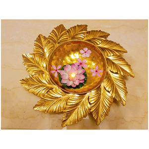 Traditionnel 3 étages peint métal Urli bougies lanternes fer festif décor à la maison mariage cadeau fêtes Diwali article décoratif - Product Image 5