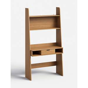 Polia Bamboo Office <b>Desk</b> with Extendable <b>Shelf</b> Foldable Gaming and Laptop <b>Desk</b> for Bedroom Living Room and Kitchen Use - Product Image 2