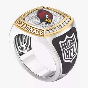 Bague de championnat Arizona Cardinals 1/2 carat entièrement personnalisée, bicolore, sur mesure, pour lycée et université, en alliage de moissanite, style hip-hop - Product Image 2