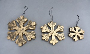 Decoración navideña hecha a mano a granel, decoración elegante para el hogar, copo de nieve de cobre y hierro, muñeco de plástico Artificial para el hogar festivo - Product Image 2