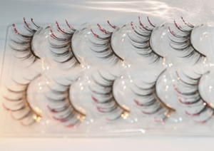 อายไลเนอร์แบบมีประกายวิ้งค์สีทองอร่าม แบบขนมิงค์เทียม 3 มิติ สำหรับงานปาร์ตี้และเทศกาล แพ็ค 5 คู่ ขายส่ง - Product Image 5