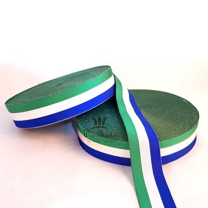 Vente en gros OEM Ruban de médaille Taffetas de coton Viscose Ruban de soie avec motif ondulé (arrosé) Matériau du visage - Product Image 2