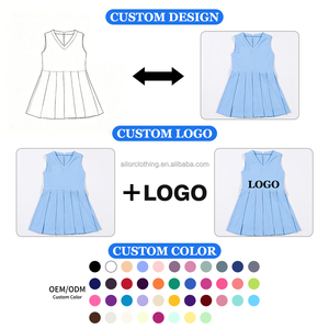 Child <b>Dance</b> Performance Outfit Sleeveless Pleated Dress built in Shorts Back Zipper Soft Fabric Wholesale Price - Product Image 4