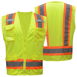 Chaqueta DE SEGURIDAD reflectante de alta visibilidad personalizada, chaleco de tráfico de Color personalizado, ropa de trabajo de construcción, chaleco de seguridad para correr - Product Image 1